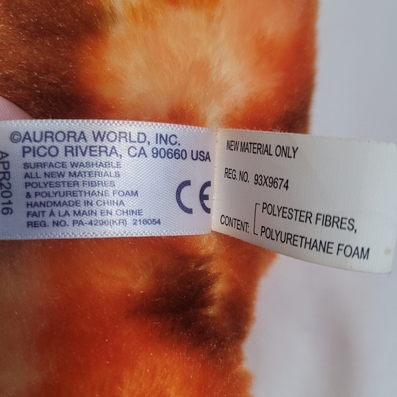 Aurora Pterodactyl 12" Plush Dinosaur Stuffed Animal Toy 2016 - Picture 8 of 9